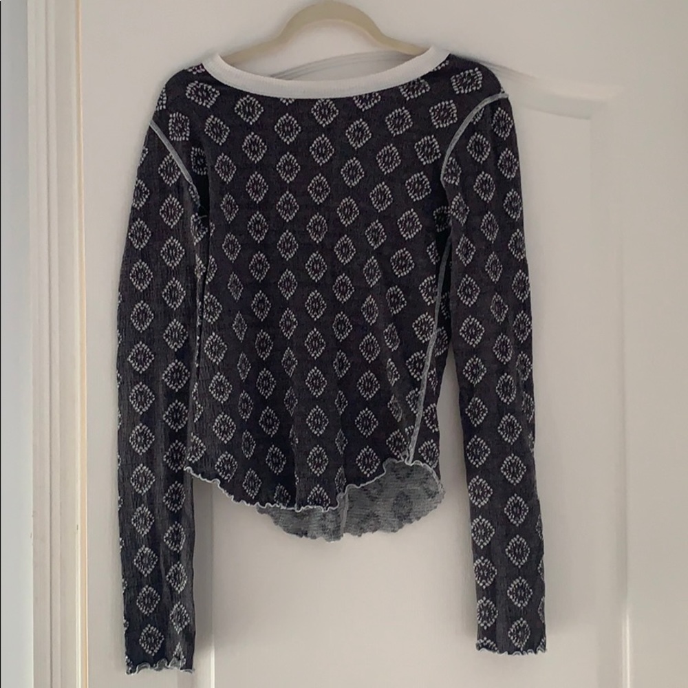 Free People along Sleeve Shirt